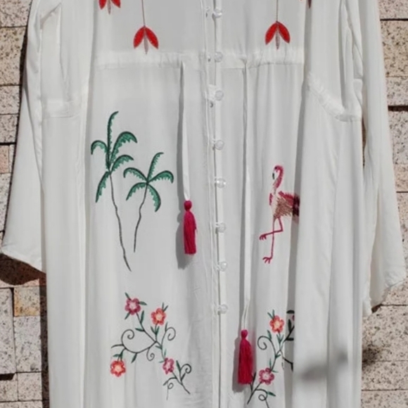 💢 Embroidered Beach Cover Up - Picture 7 of 8